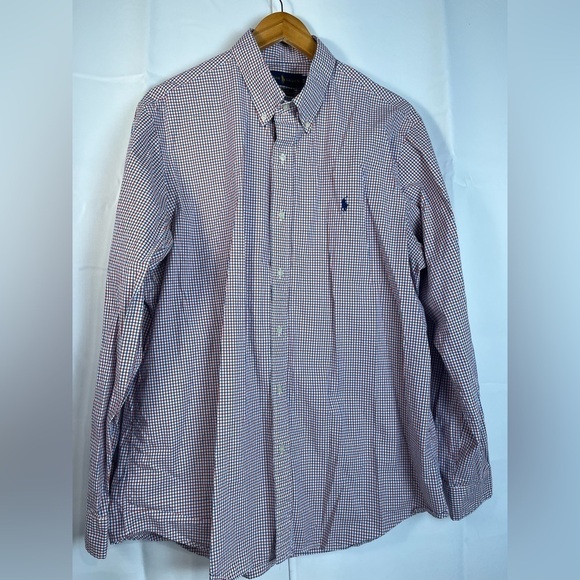 Ralph Lauren Men’s Cotton Stretch Classic Fit Button Down Shirt Plaid XL - Picture 1 of 6